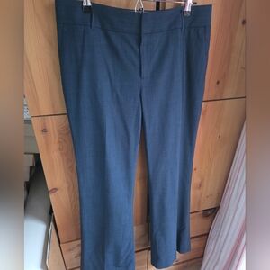 Banana Republic Women's Navy Wool Martin Fit Wide Leg Pants Size 10